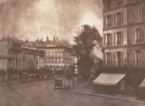 "A View of the Boulevards at Paris", William Henry Fox Talbot, 1844